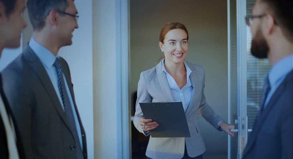 Rejestr gości w firmie – obsługa wizyty gościa przy wejściu do biura